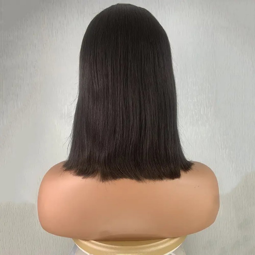 150% Density 13X4 Lace Front Wigs Short Bob Human Hair Wigs Pre Plucked
